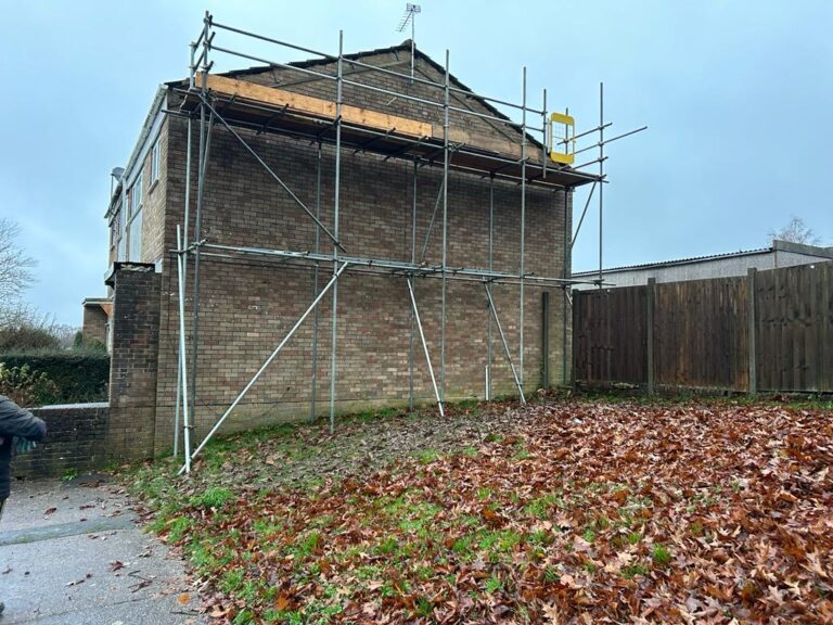 Verge tile scaffold, Seaford Road, Crawley